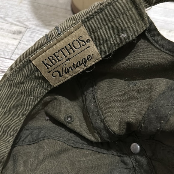 Kbethos vintage green army distressed baseball hat cap - Picture 6 of 7